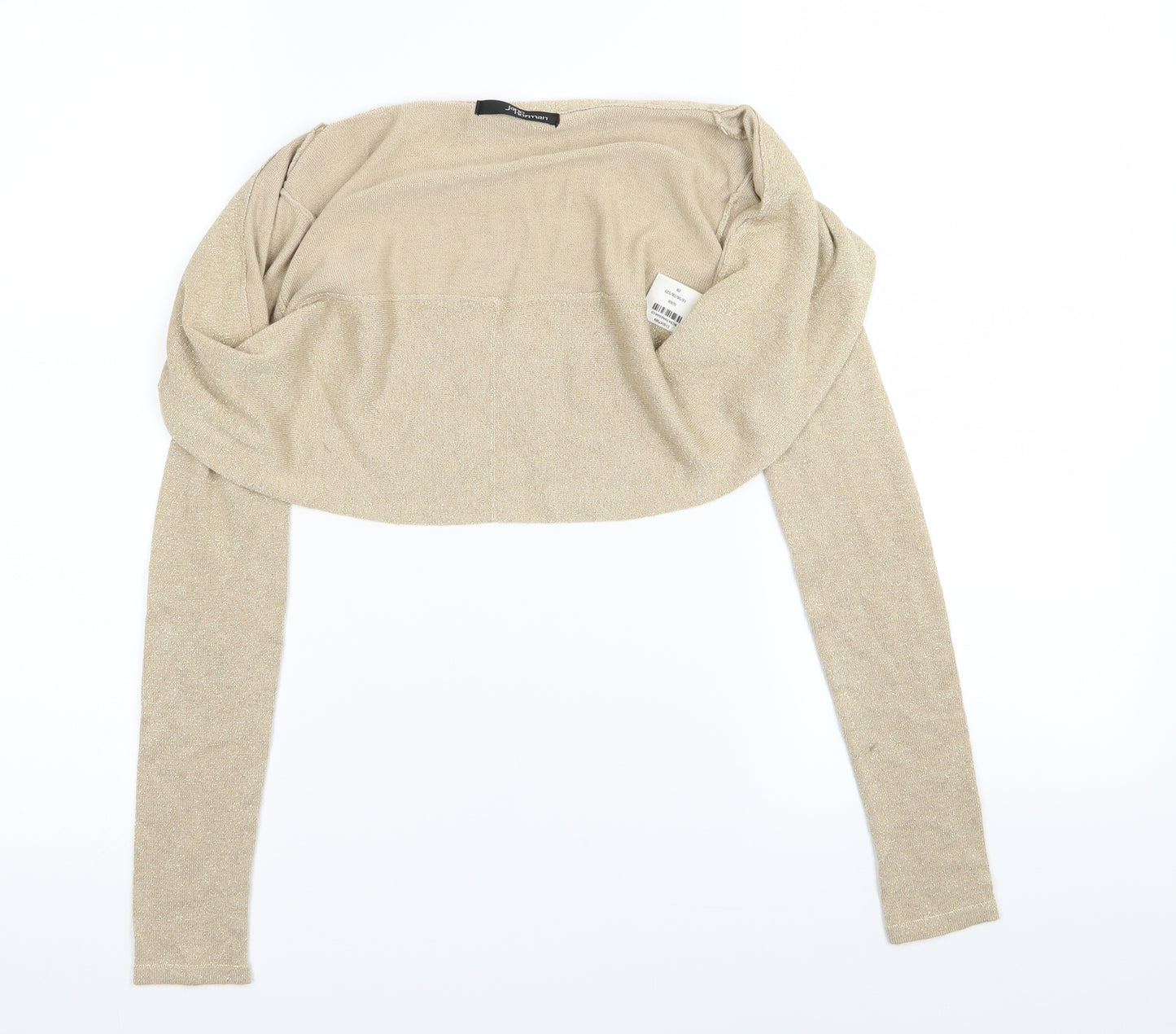 Jane Norman Womens Gold   Cardigan Jumper Size 8