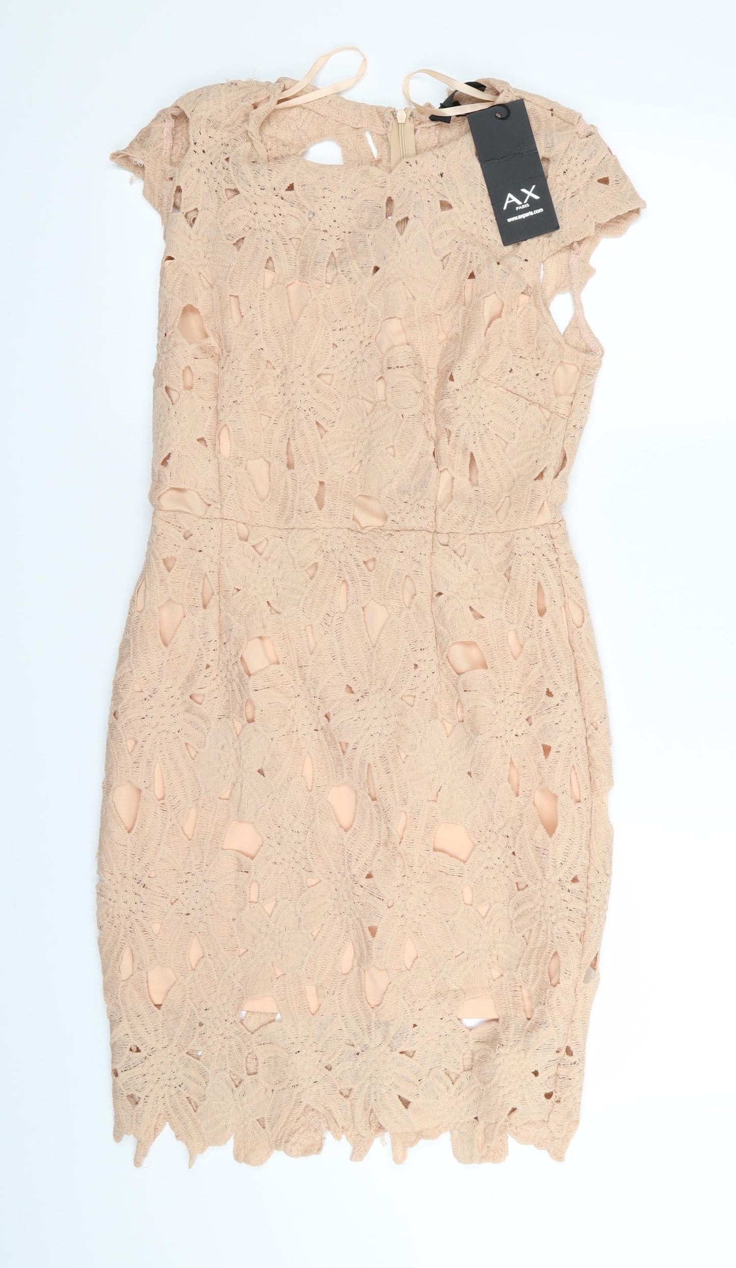AX Paris Womens Pink Floral  Bodycon  Size 12