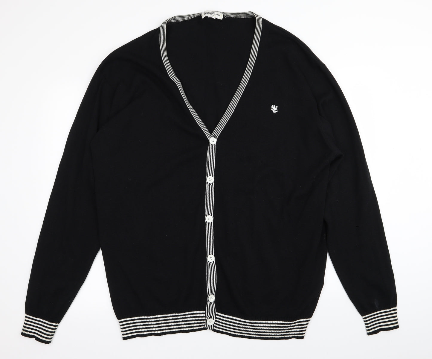 Jacamo Mens Black   Cardigan Jumper Size XL