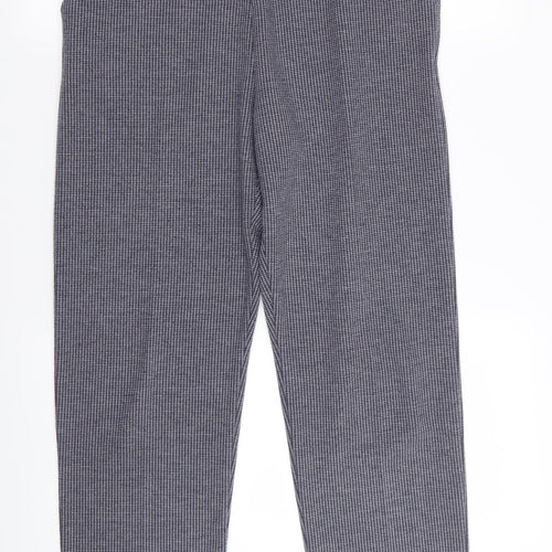 Preworn Womens Blue Houndstooth  Trousers  Size 30 in L27 in