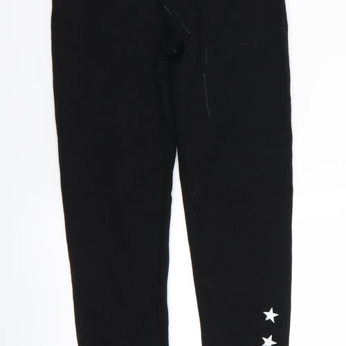 Gap Girls Black   Jogger Trousers Size L - star detail