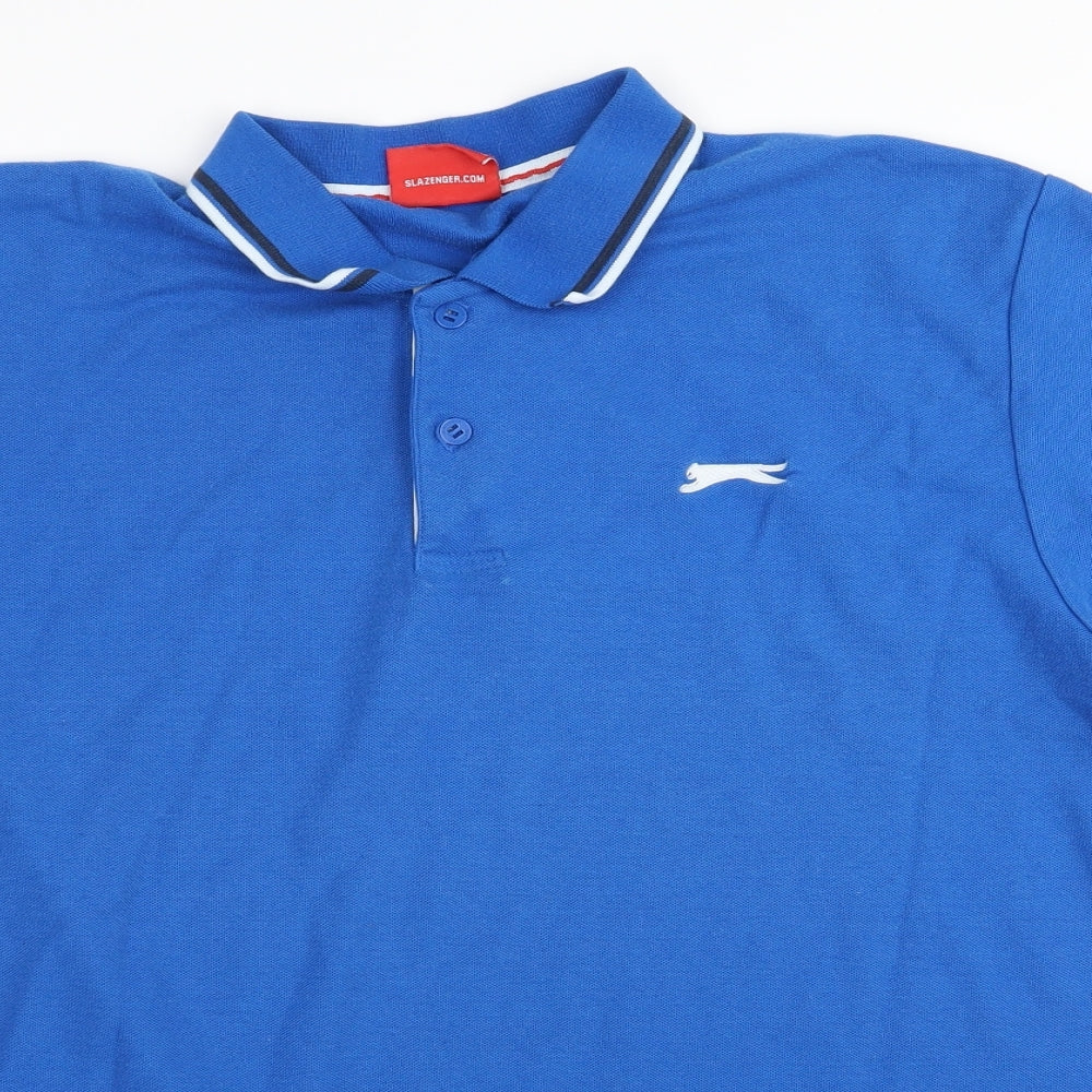 Slazenger Mens Blue    Polo Size XL