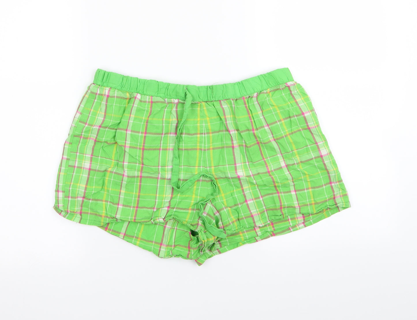 St Bernard Womens Green Check  Cami Pyjama Pants Size 14  - shorts