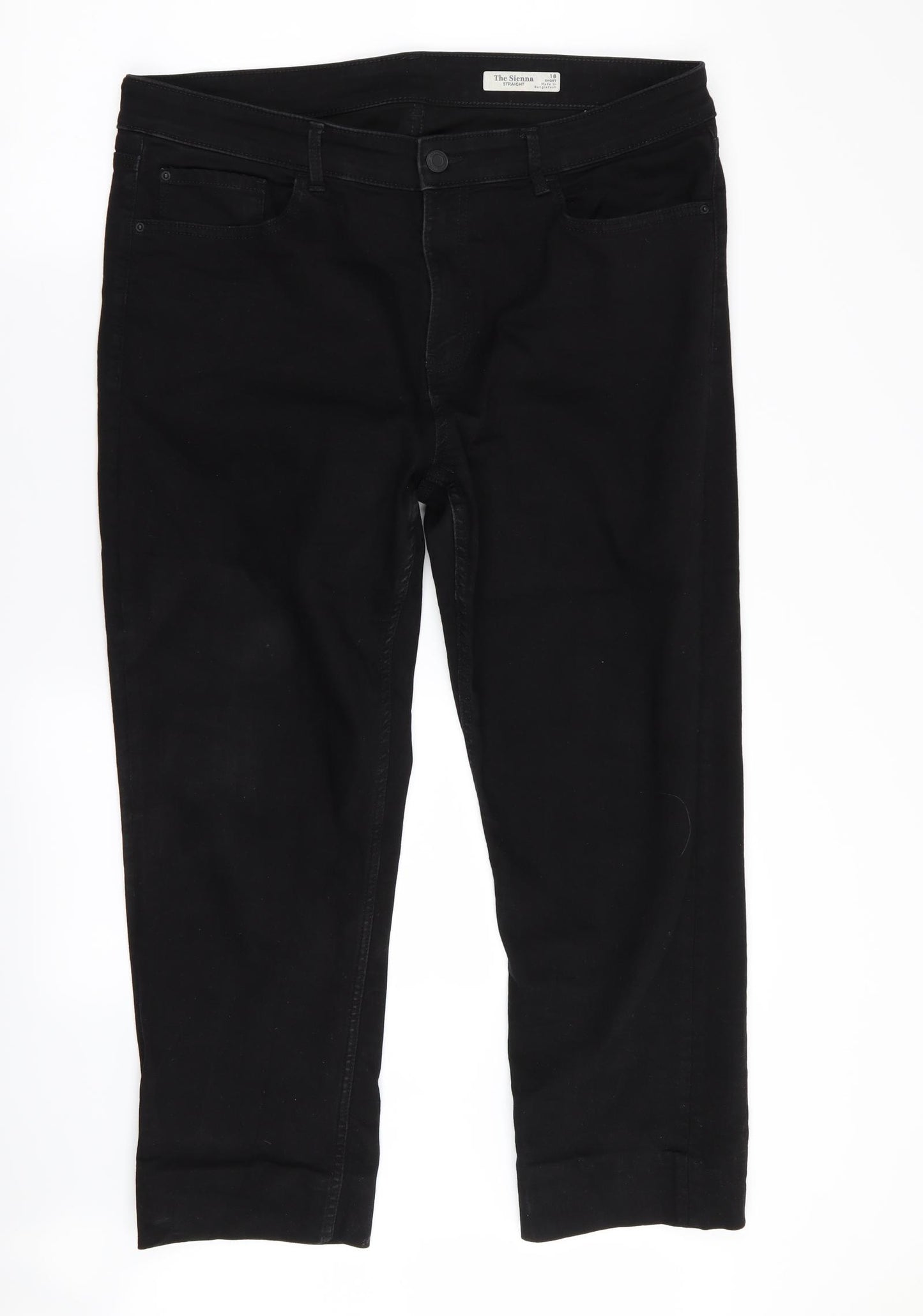 The Sienna Womens Black   Straight Jeans Size 18 L25 in