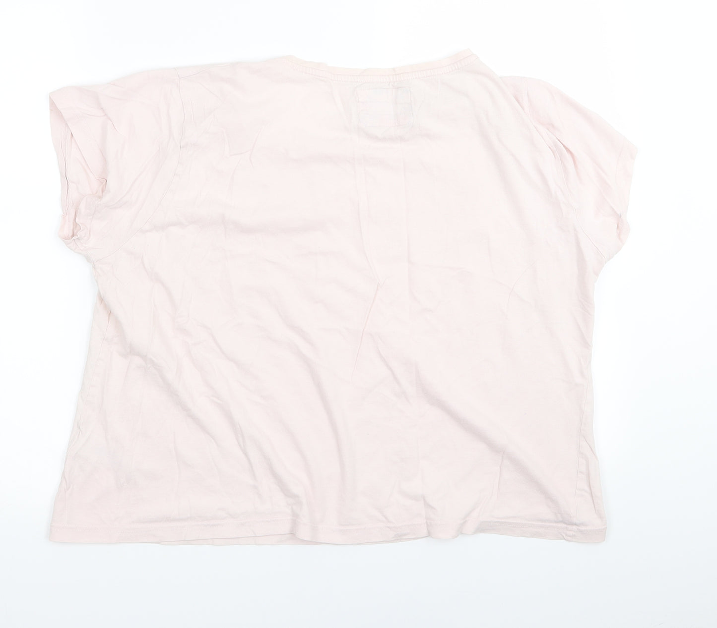 love to lounge Womens Pink   Basic T-Shirt Size 18