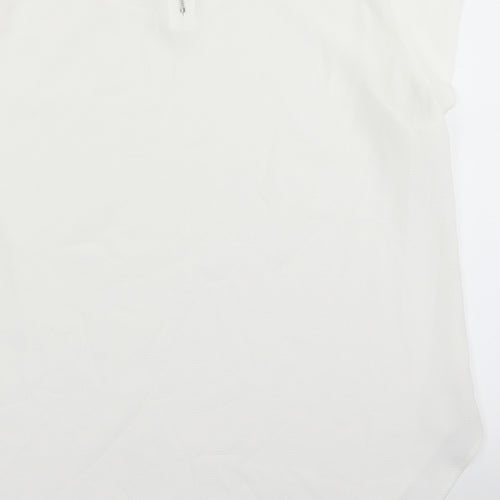 Only Womens White   Basic Blouse Size 8