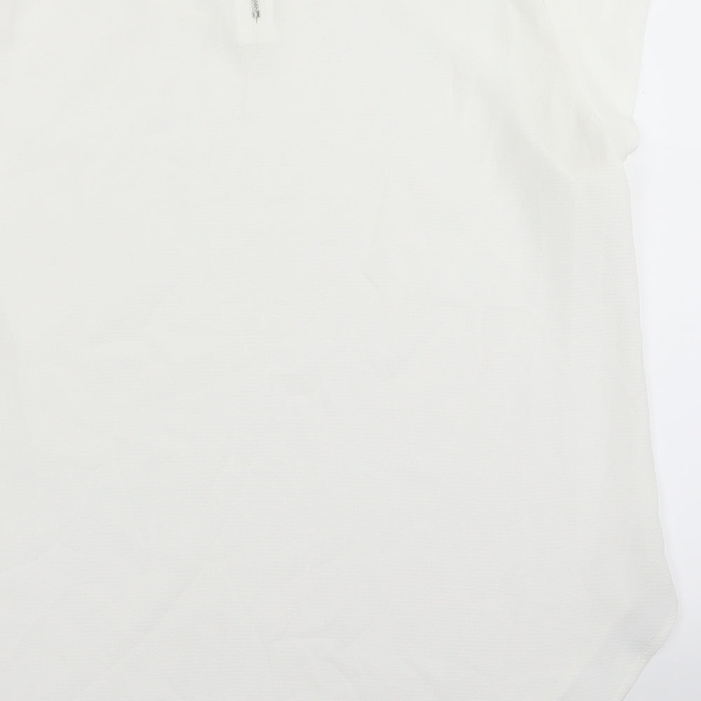 Only Womens White   Basic Blouse Size 8