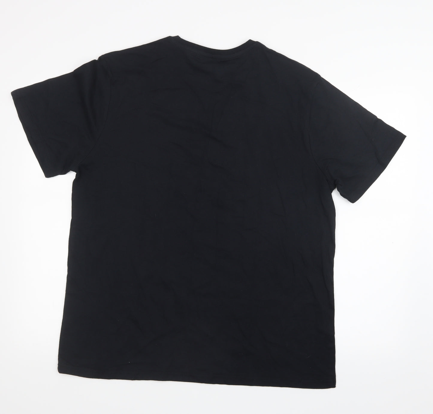 TU Mens Black    T-Shirt Size L  - Christmas