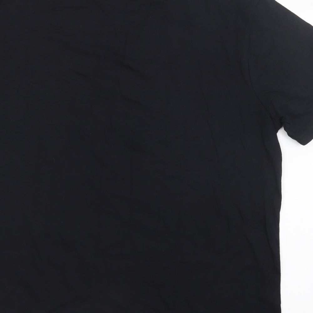 TU Mens Black    T-Shirt Size L  - Christmas