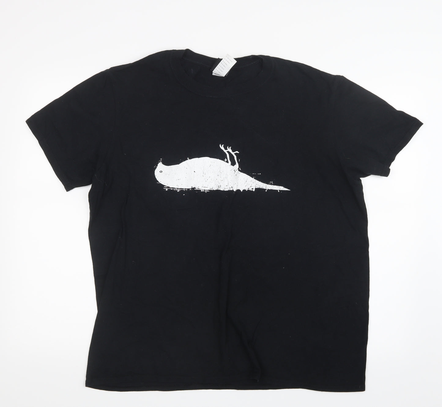 Atticus Mens Black    T-Shirt Size L