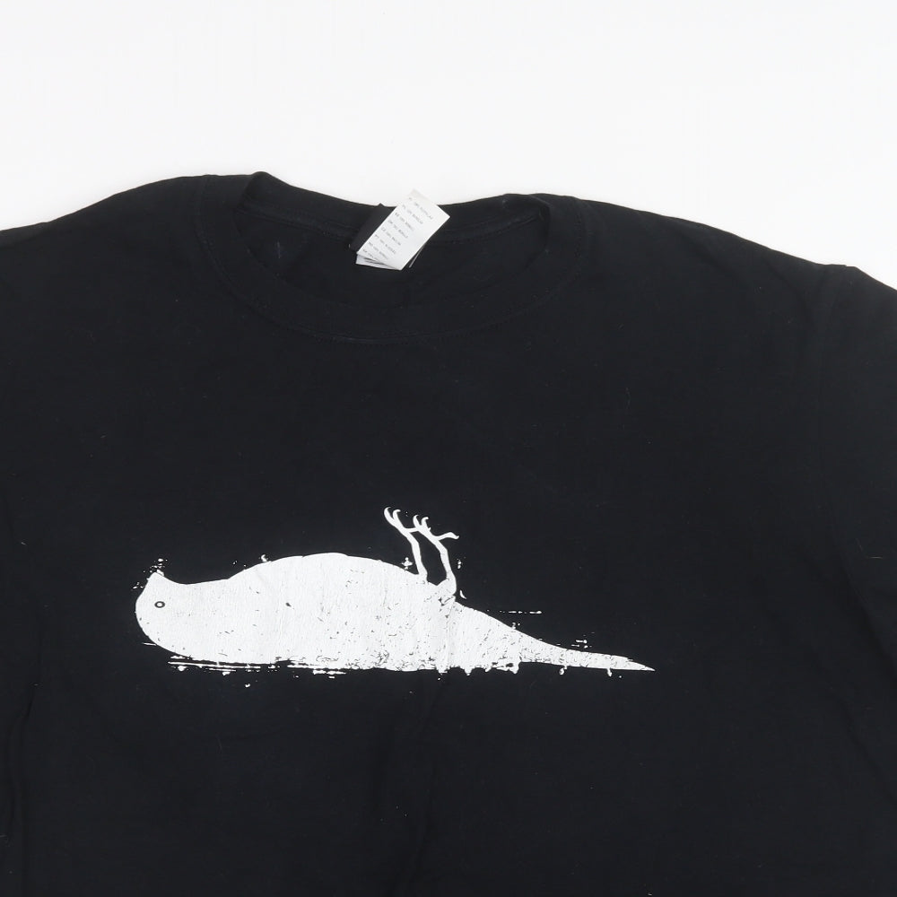 Atticus Mens Black    T-Shirt Size L