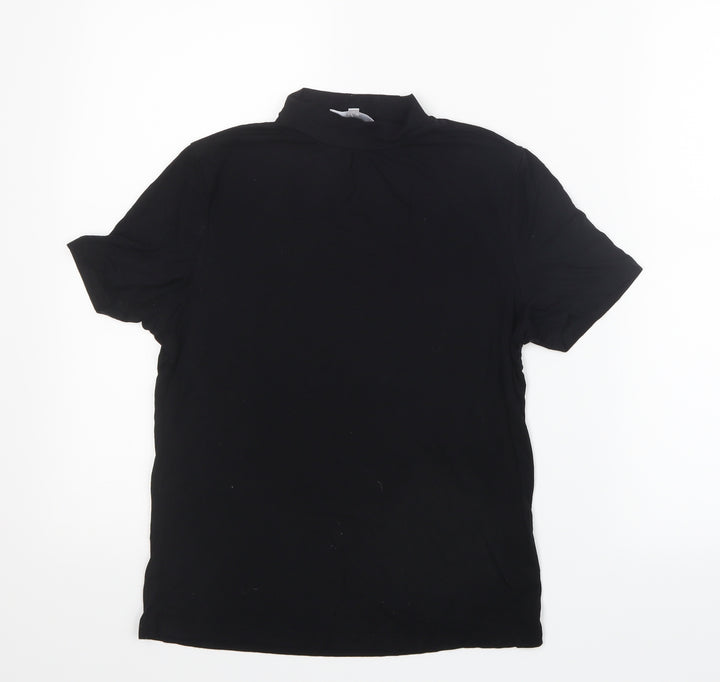 Red Herring Womens Black Basic T-Shirt Size 12