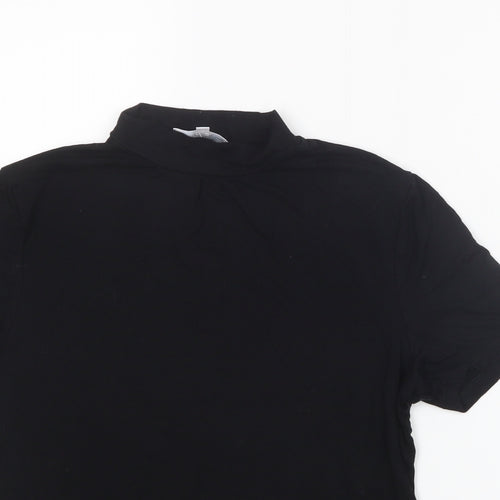 Red Herring Womens Black   Basic T-Shirt Size 12