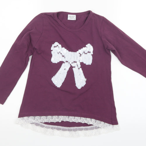 Breeze Girls Girls Purple   Basic T-Shirt Size 10 Years