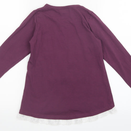 Breeze Girls Girls Purple   Basic T-Shirt Size 10 Years