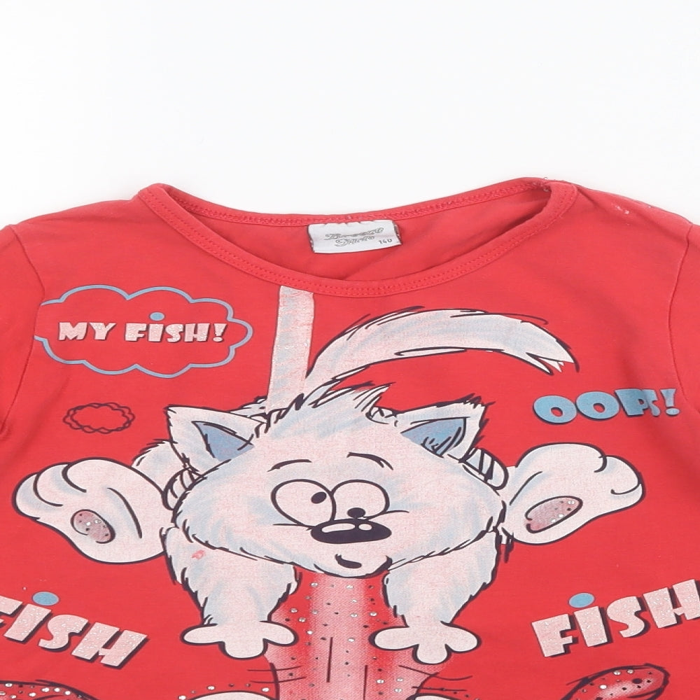 Breeze Girls Girls Pink   Basic T-Shirt Size 10 Years