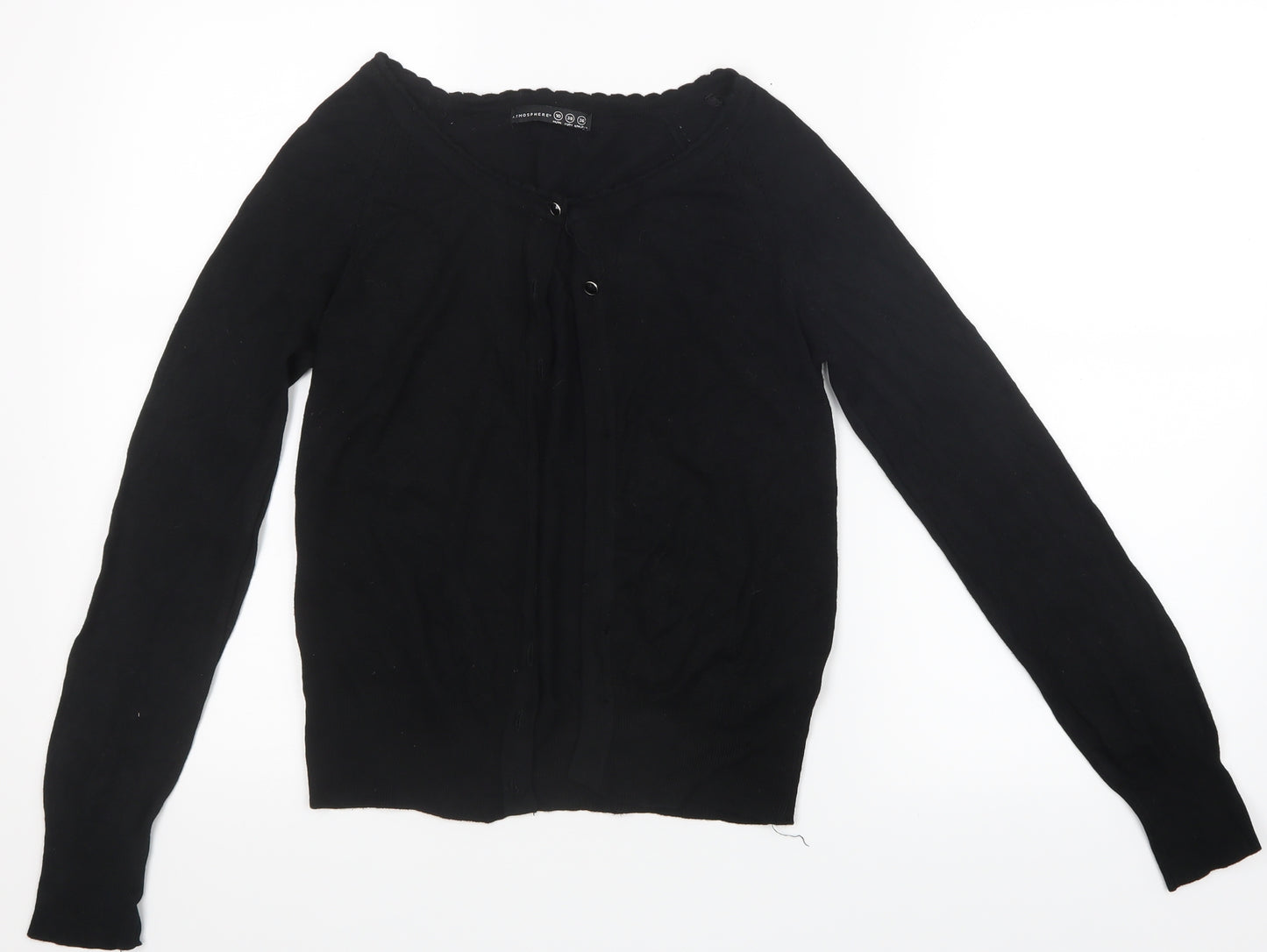 Atmosphere Womens Black  Knit Cardigan Jumper Size 10