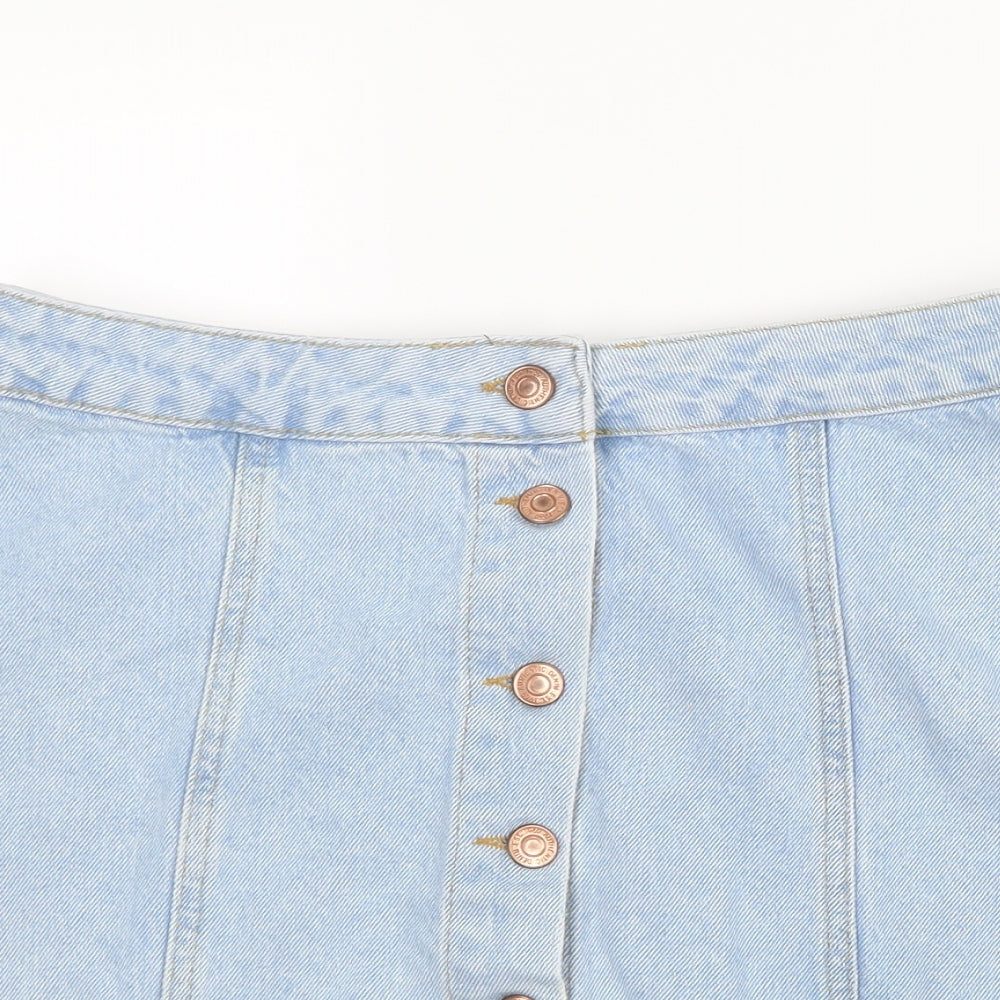 New Look Womens Blue  Denim Straight & Pencil Skirt Size 10