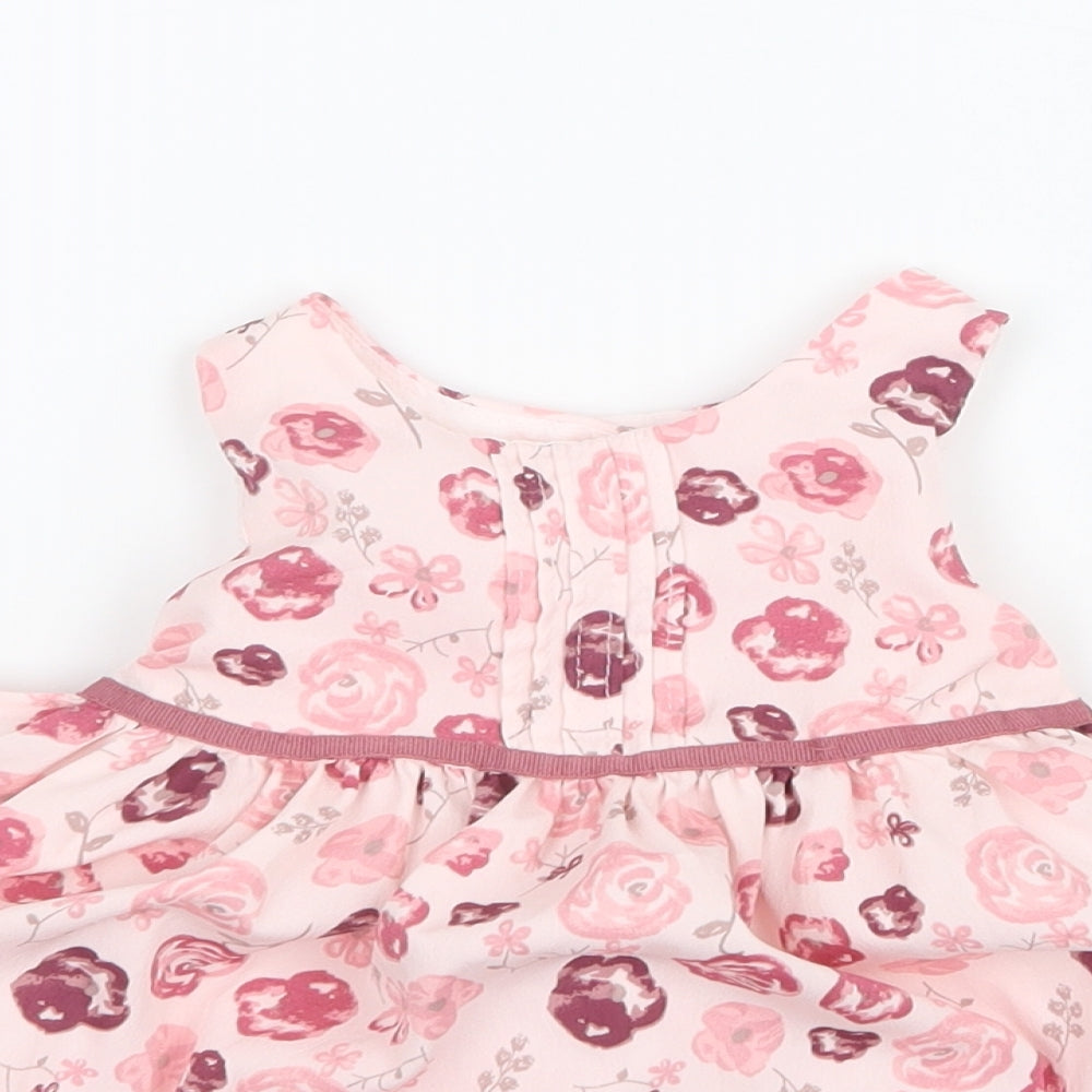 Matalan Girls Pink Floral  A-Line  Size 3-6 Months