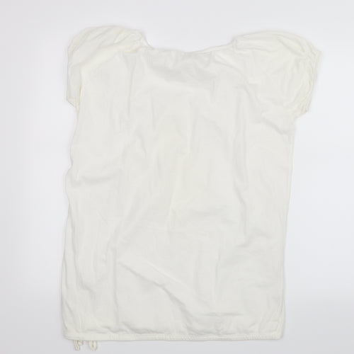 Denim Co Womens White   Basic T-Shirt Size 14