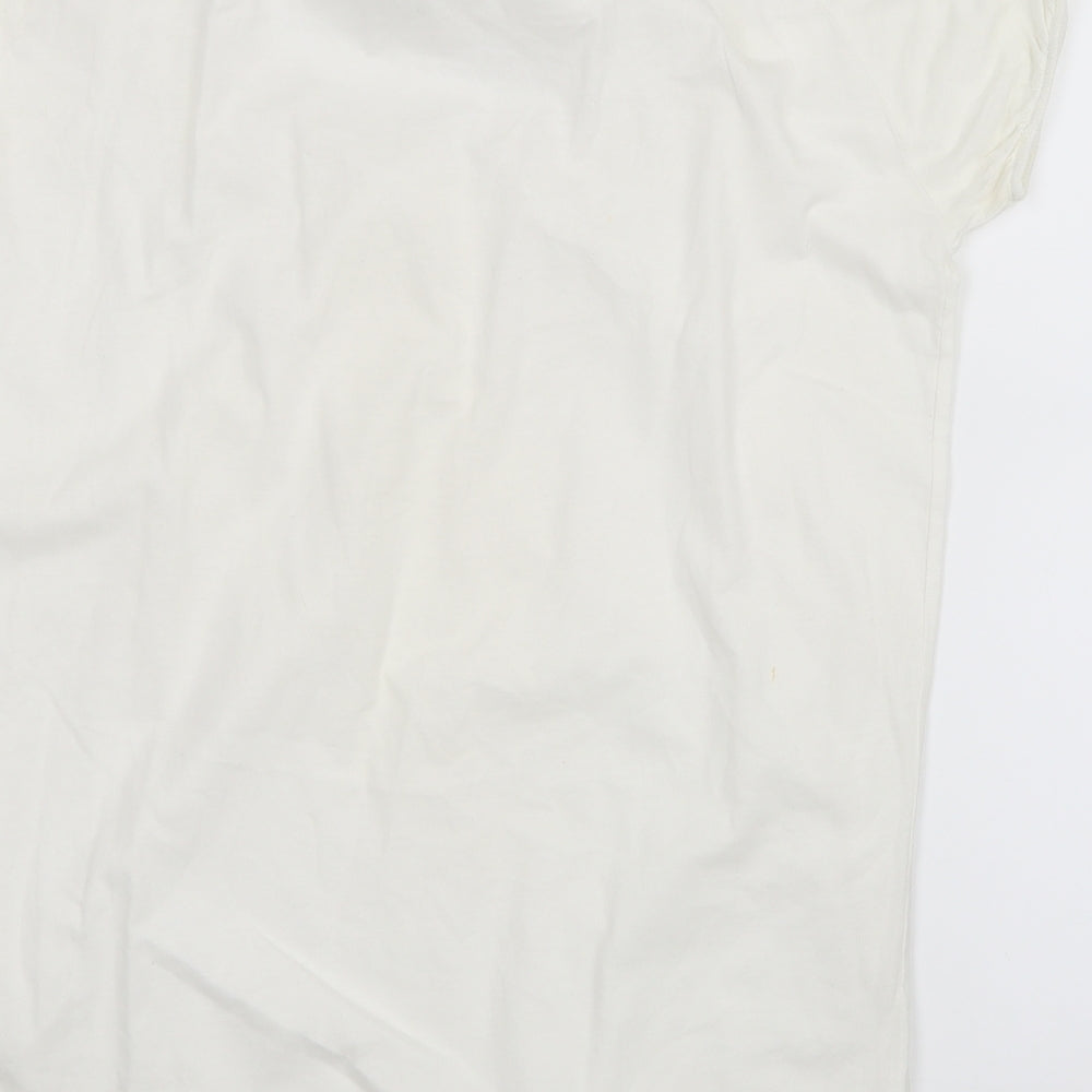 Denim Co Womens White   Basic T-Shirt Size 14