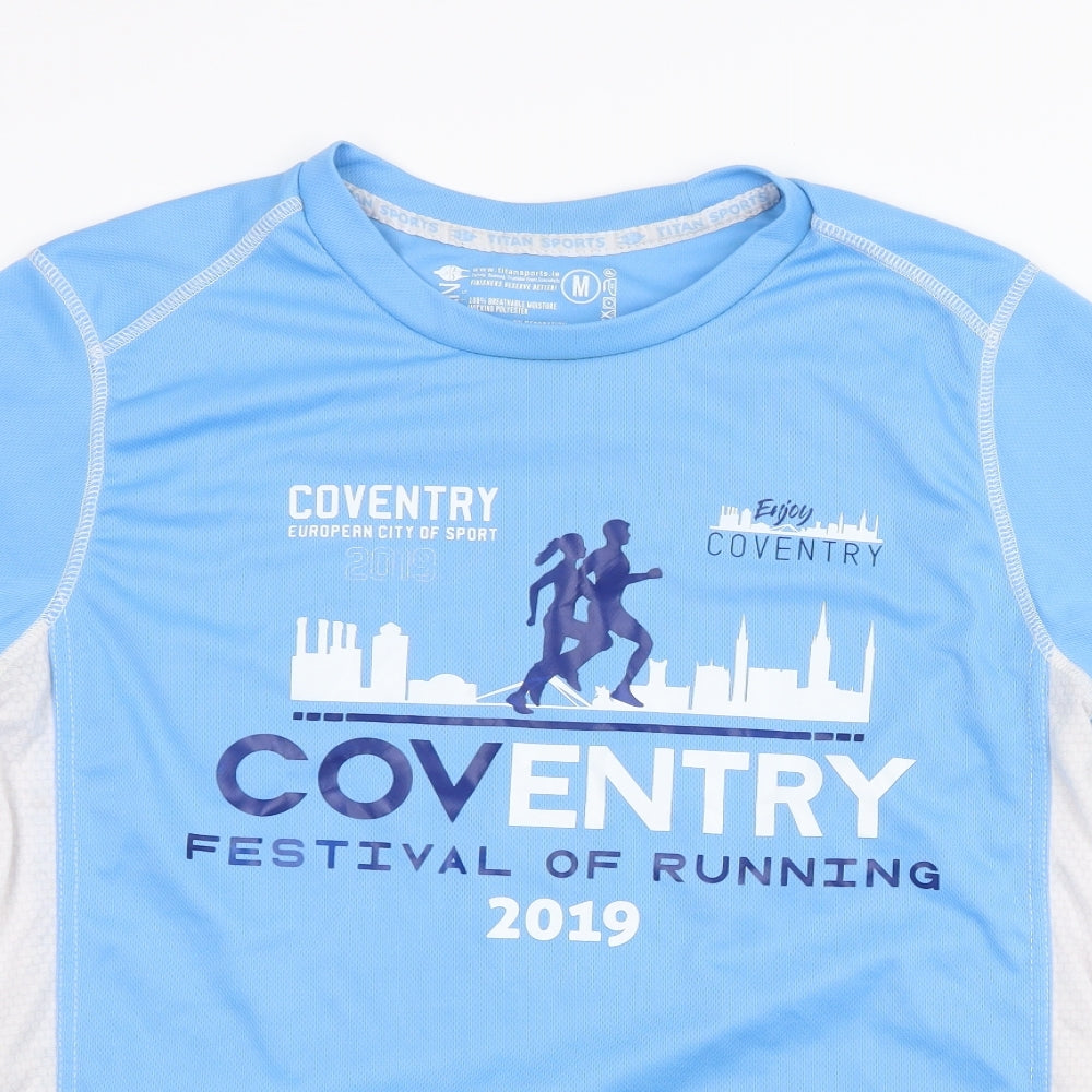 Titan Mens Blue   Basic T-Shirt Size M