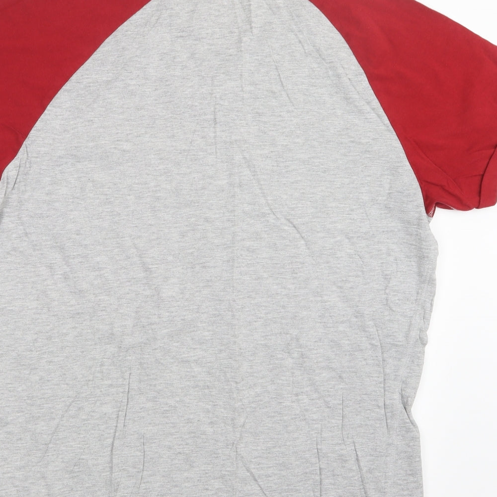 Easy Mens Grey    T-Shirt Size L