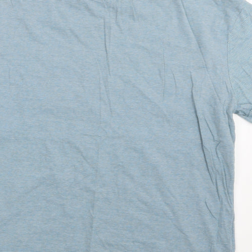 NEXT Mens Blue Striped   T-Shirt Size L