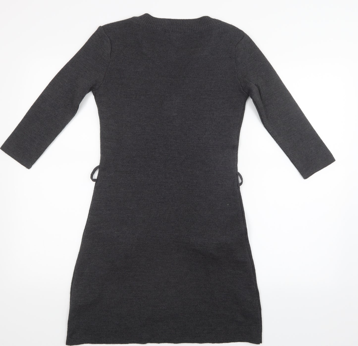 Mango Womens Grey  Knit Jumper Dress  Size S