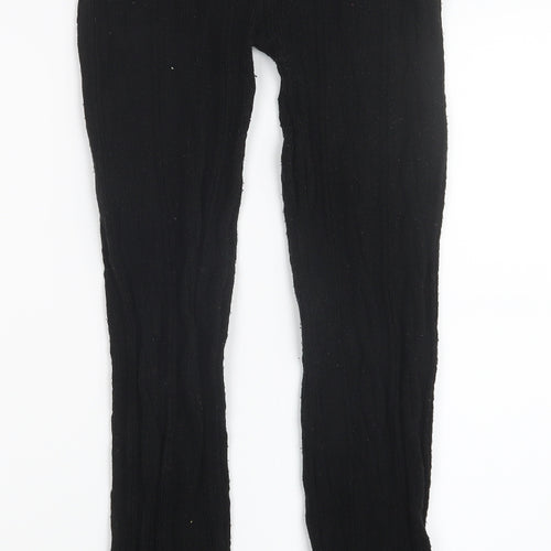 Preworn Womens Black  Knit Trousers  Size S L27 in