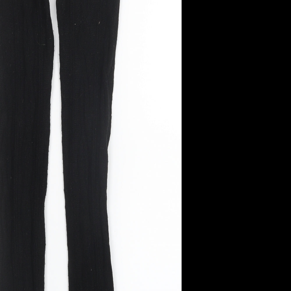 Preworn Womens Black  Knit Trousers  Size S L27 in
