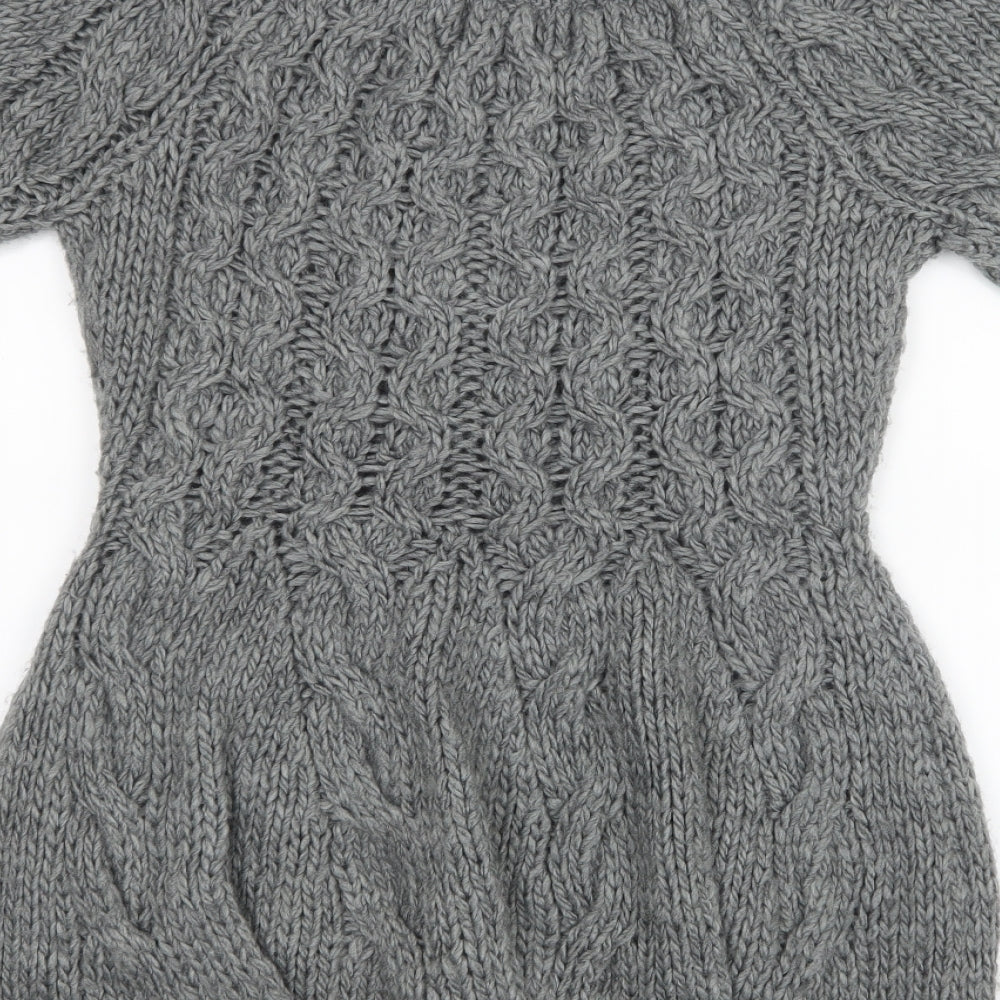 Ologie Womens Grey  Knit Pullover Jumper Size S