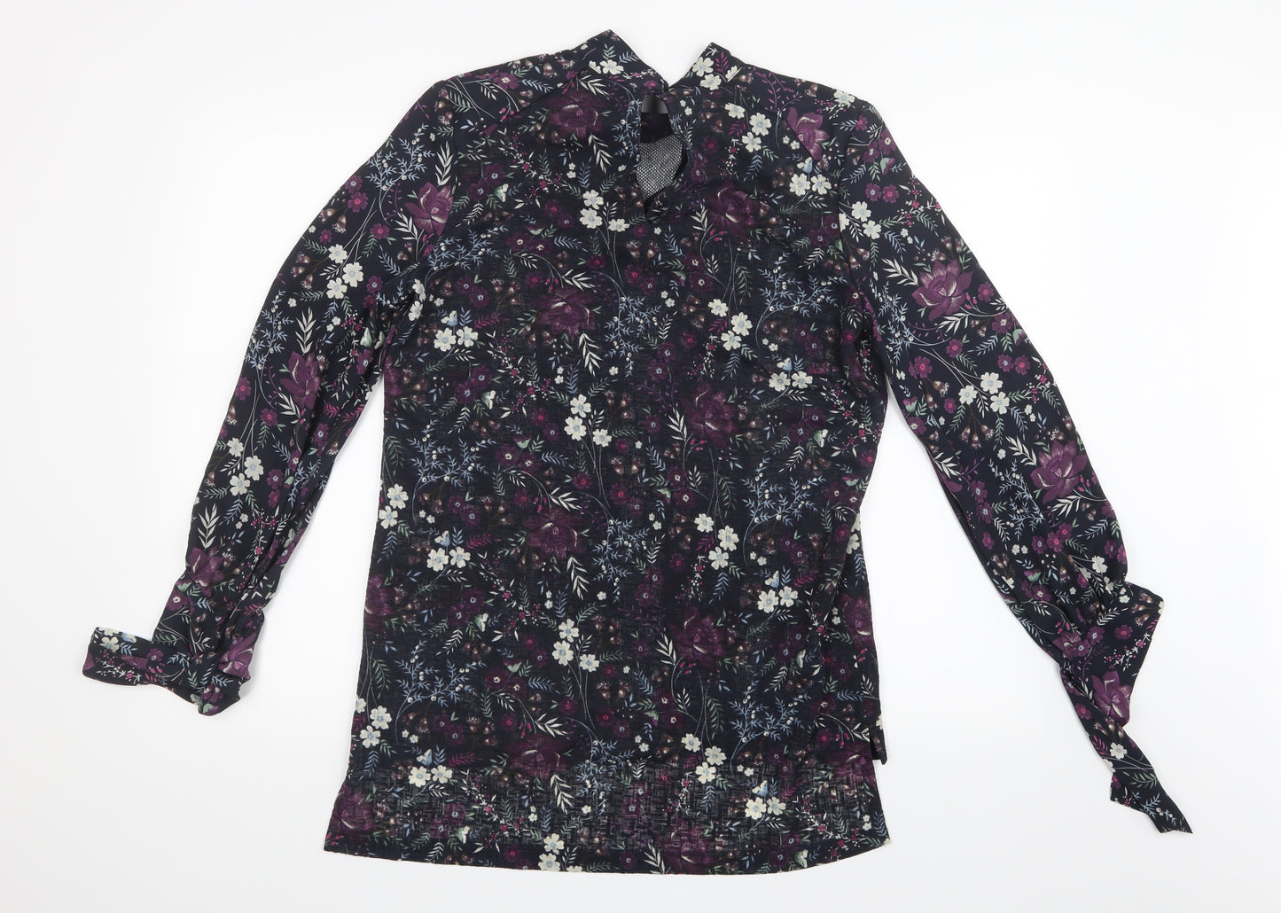 NEXT Womens Purple Floral  Basic Blouse Size 12