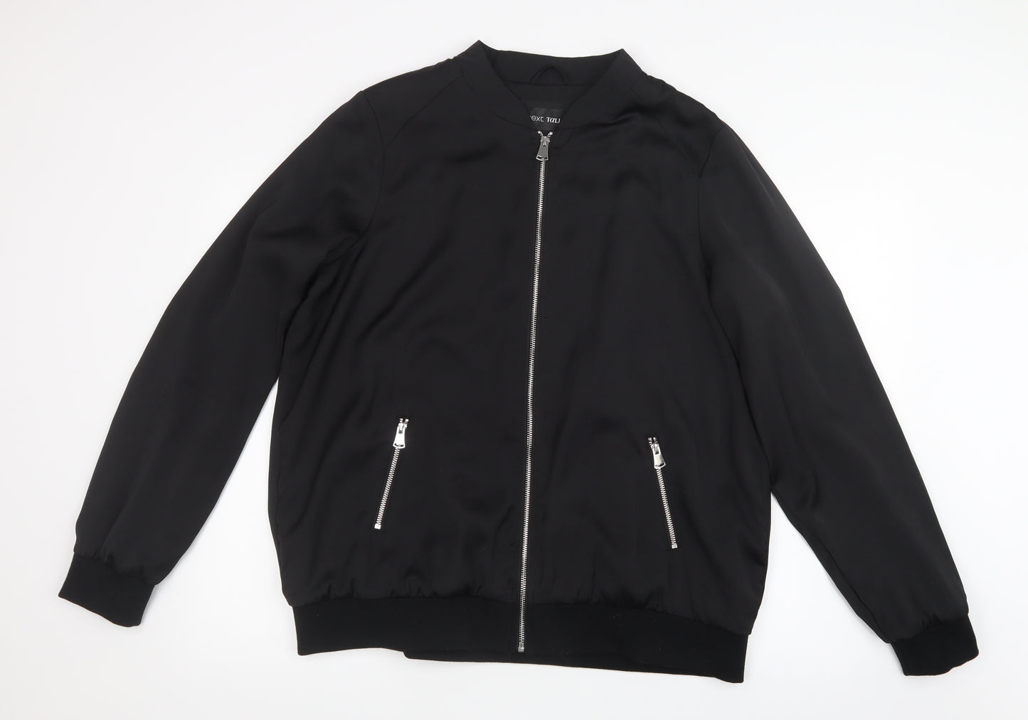 NEXT Womens Black   Bomber Jacket Jacket Size 20