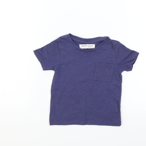 Minoti  Blue   Basic T-Shirt Size 12 Months