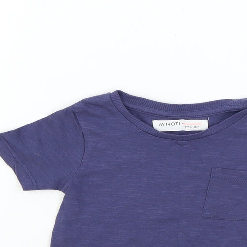 Minoti  Blue   Basic T-Shirt Size 12 Months