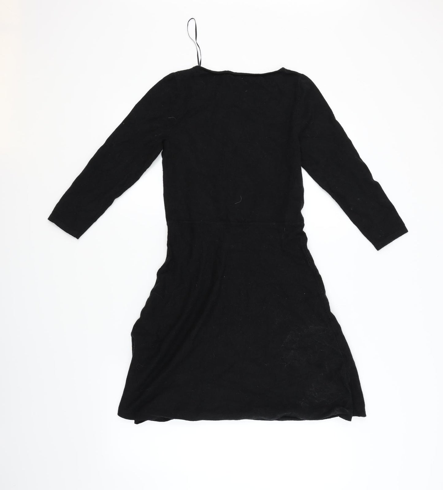 Preworn Womens Black Floral  Fit & Flare  Size M