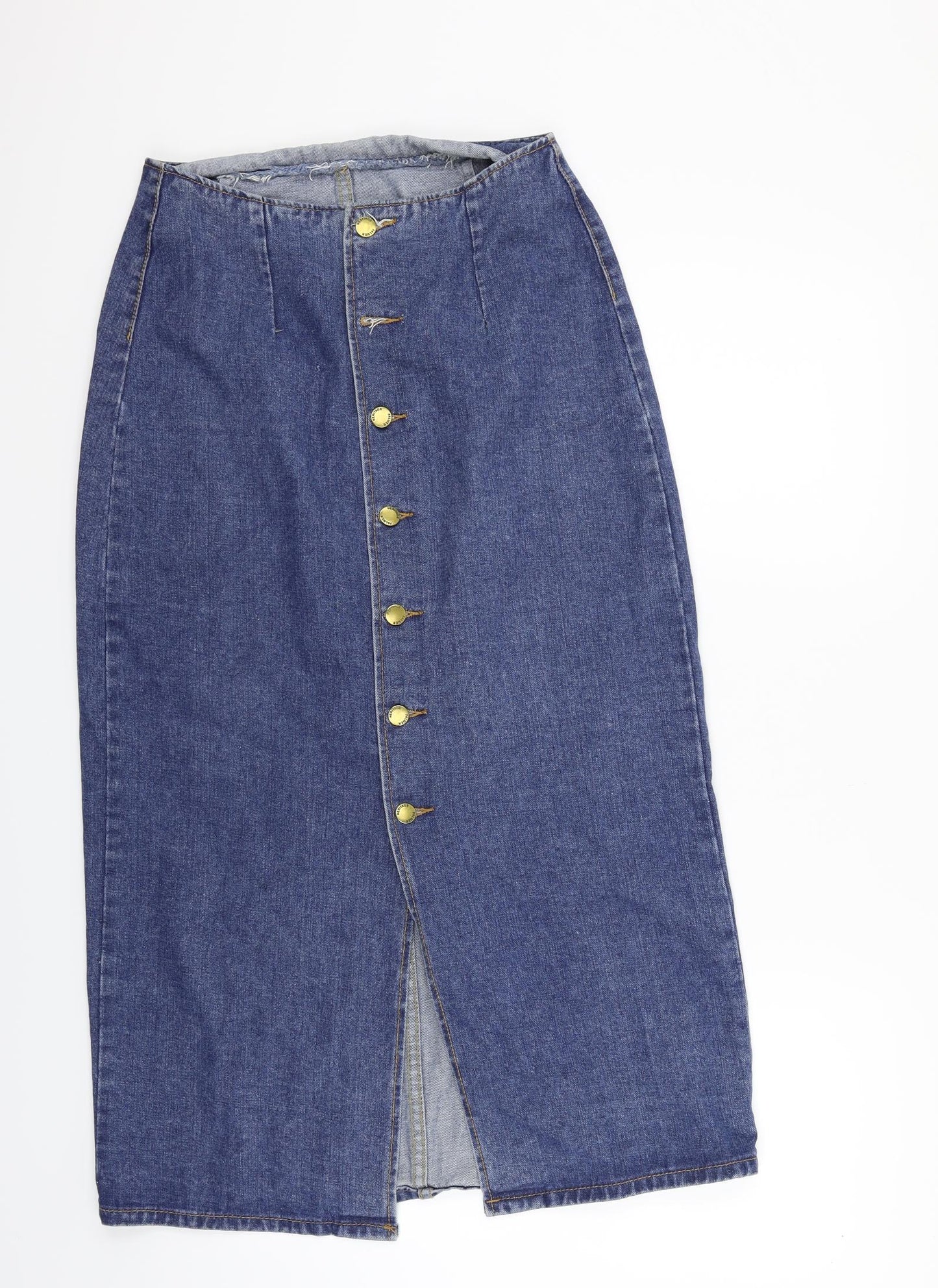 SheIn Womens Blue   Flare Skirt Size M