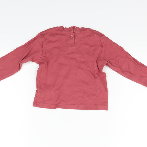 George  Pink   Basic T-Shirt Size 12-18 Months  - Super hero