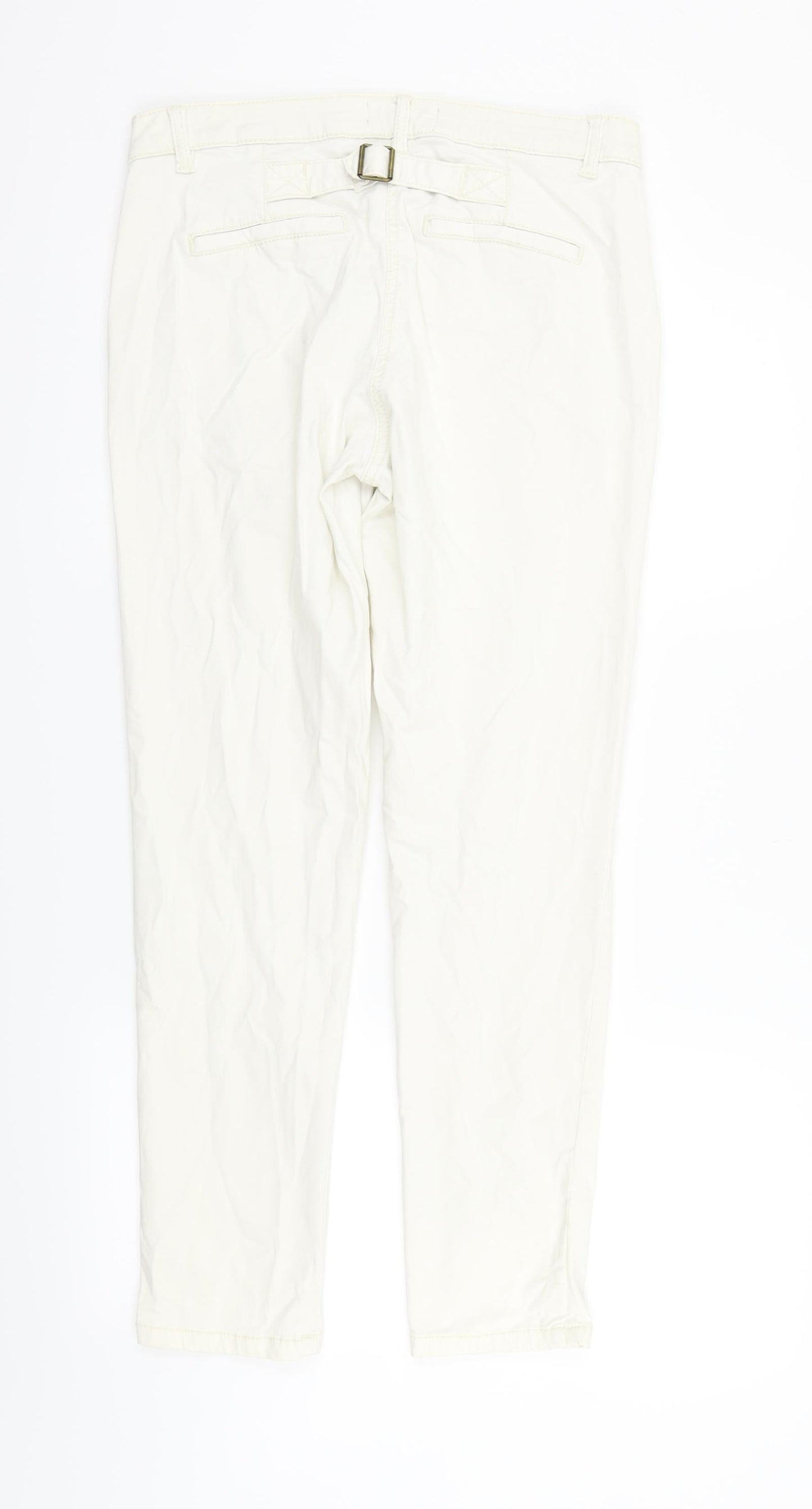 NEXT Womens White   Trousers  Size 8 L27 in