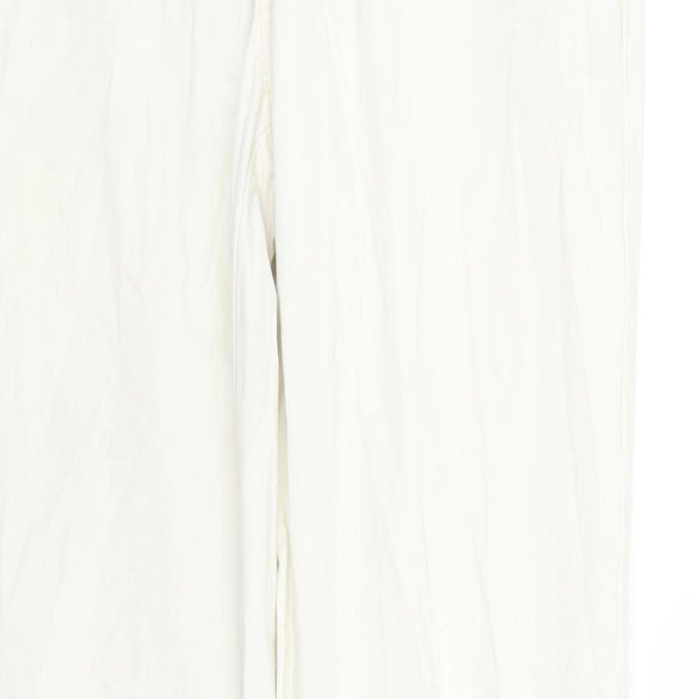 NEXT Womens White   Trousers  Size 8 L27 in