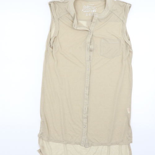 Atmosphere Womens Beige   Basic Button-Up Size 8