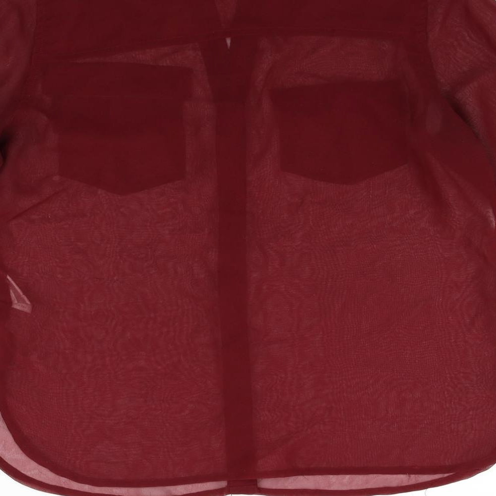 iNFLUENCE Womens Red   Basic Button-Up Size 10