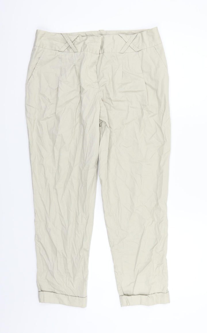 Atmosphere Womens Beige   Trousers  Size 12 L25 in