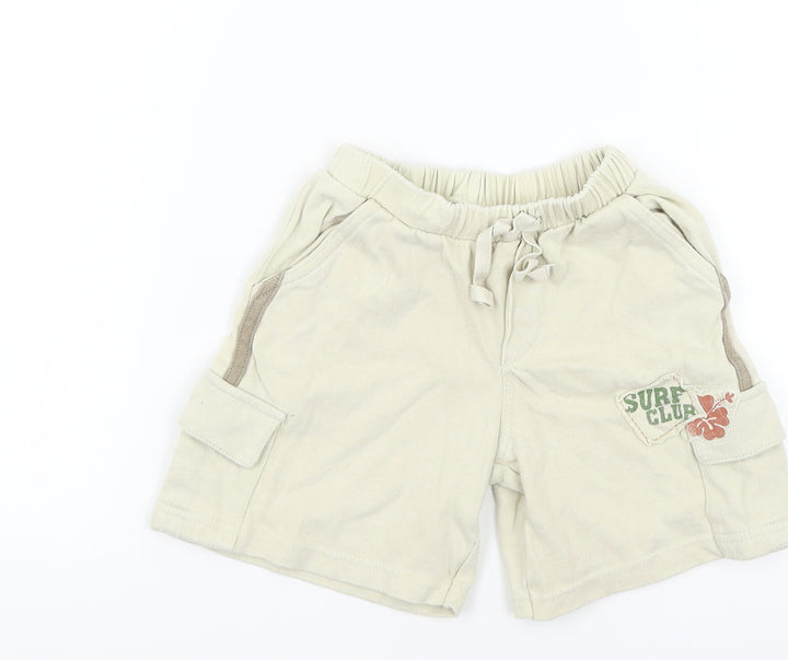 Babble Boom Beige Cropped Trousers Size 12-18 Months