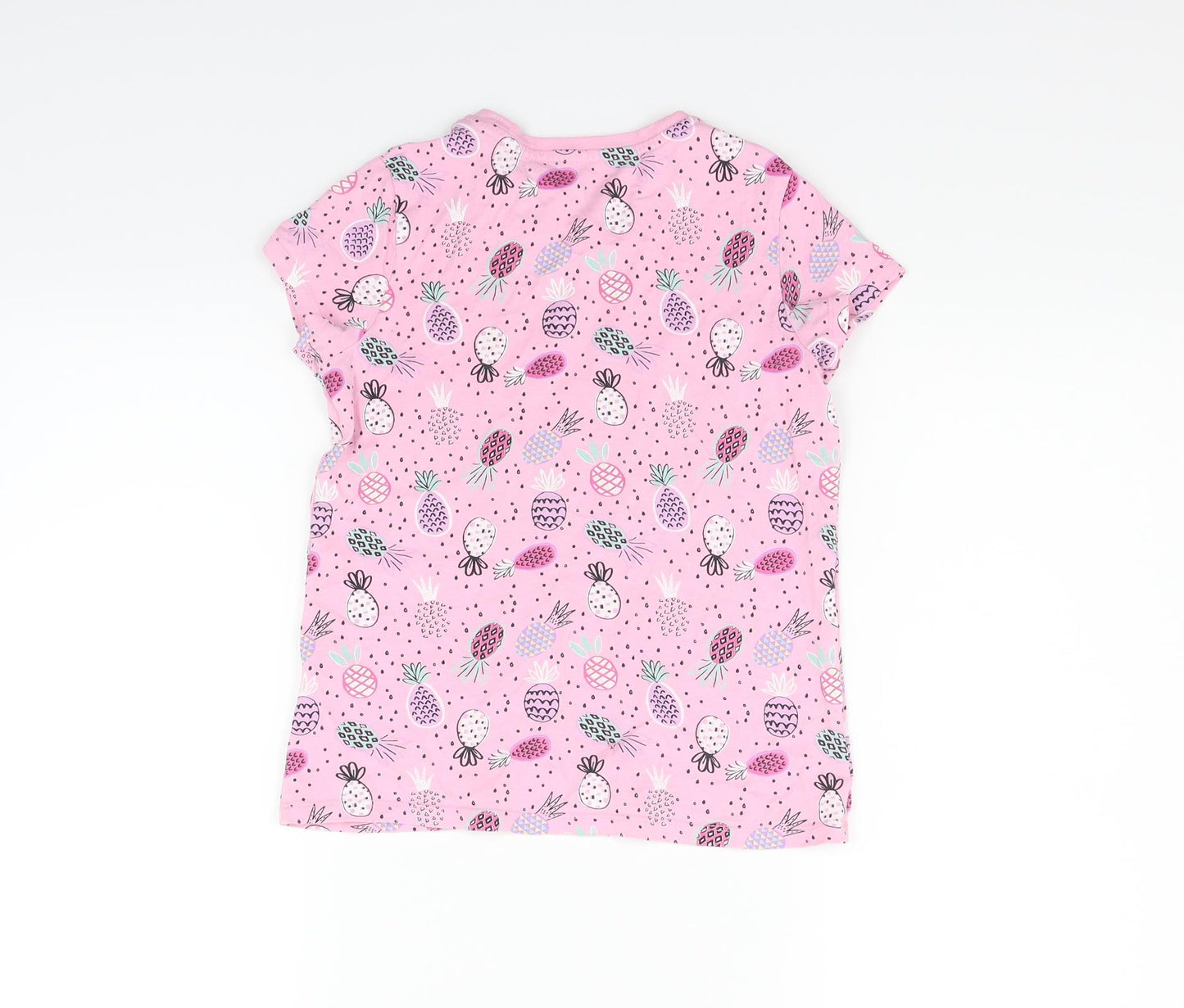 George Girls Pink   Basic T-Shirt Size 7-8 Years  - Pinapple
