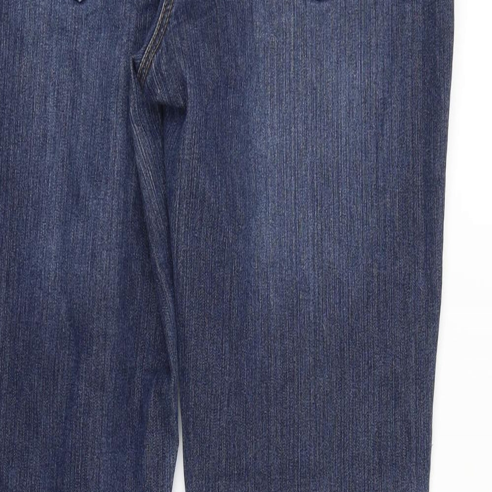 George Womens Blue   Straight Jeans Size 14 L28 in