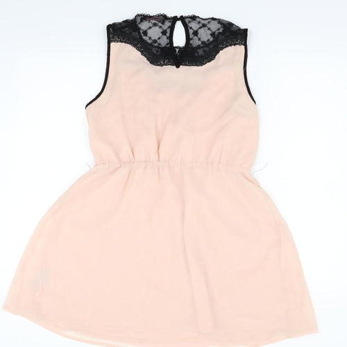 Miss Selfridge Womens Pink   Fit & Flare  Size 12