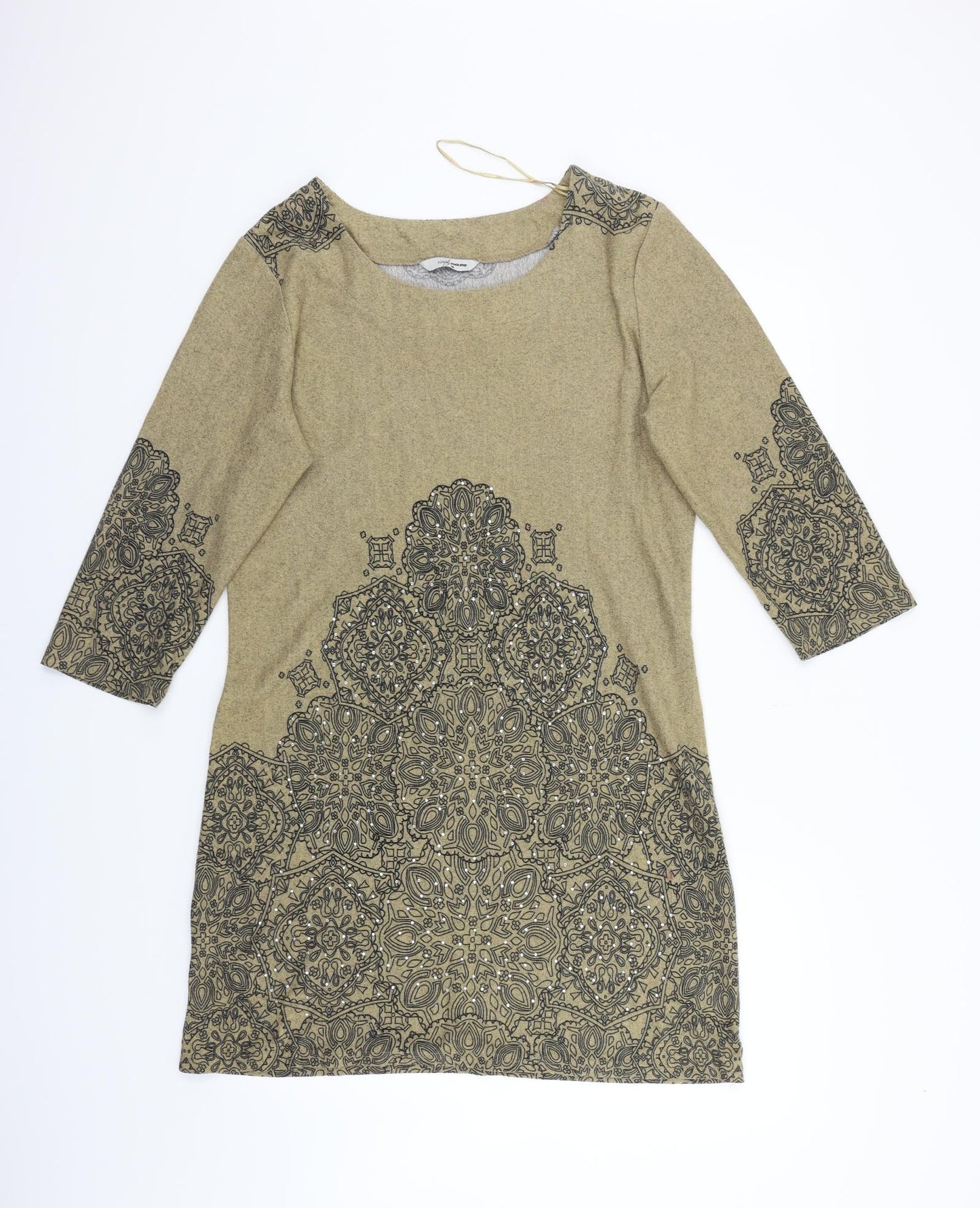 Stockshop Womens Beige Floral  Fit & Flare  Size 14