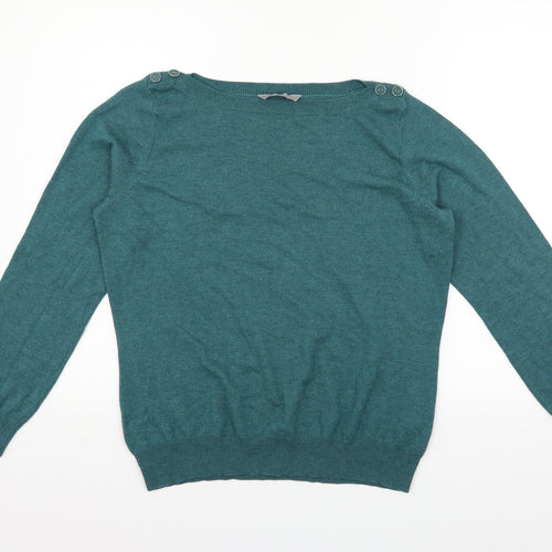 Sophie Gray Womens Green   Pullover Jumper Size 16